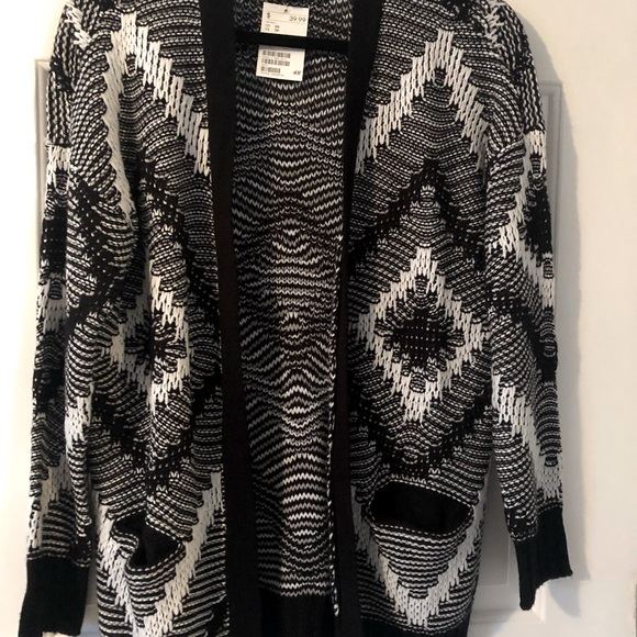 Elegant Jacket Coat Black/White - NEW - Picture 1 of 4